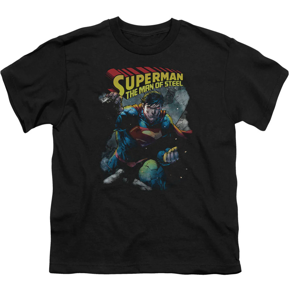 Superman Through The Rubble Youth T-shirt