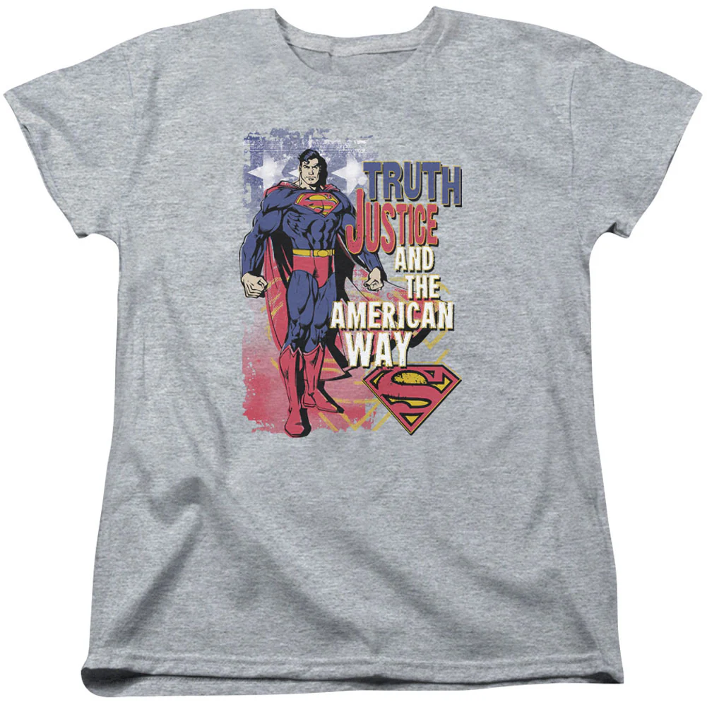 Superman Truth Justice Womens T-shirt