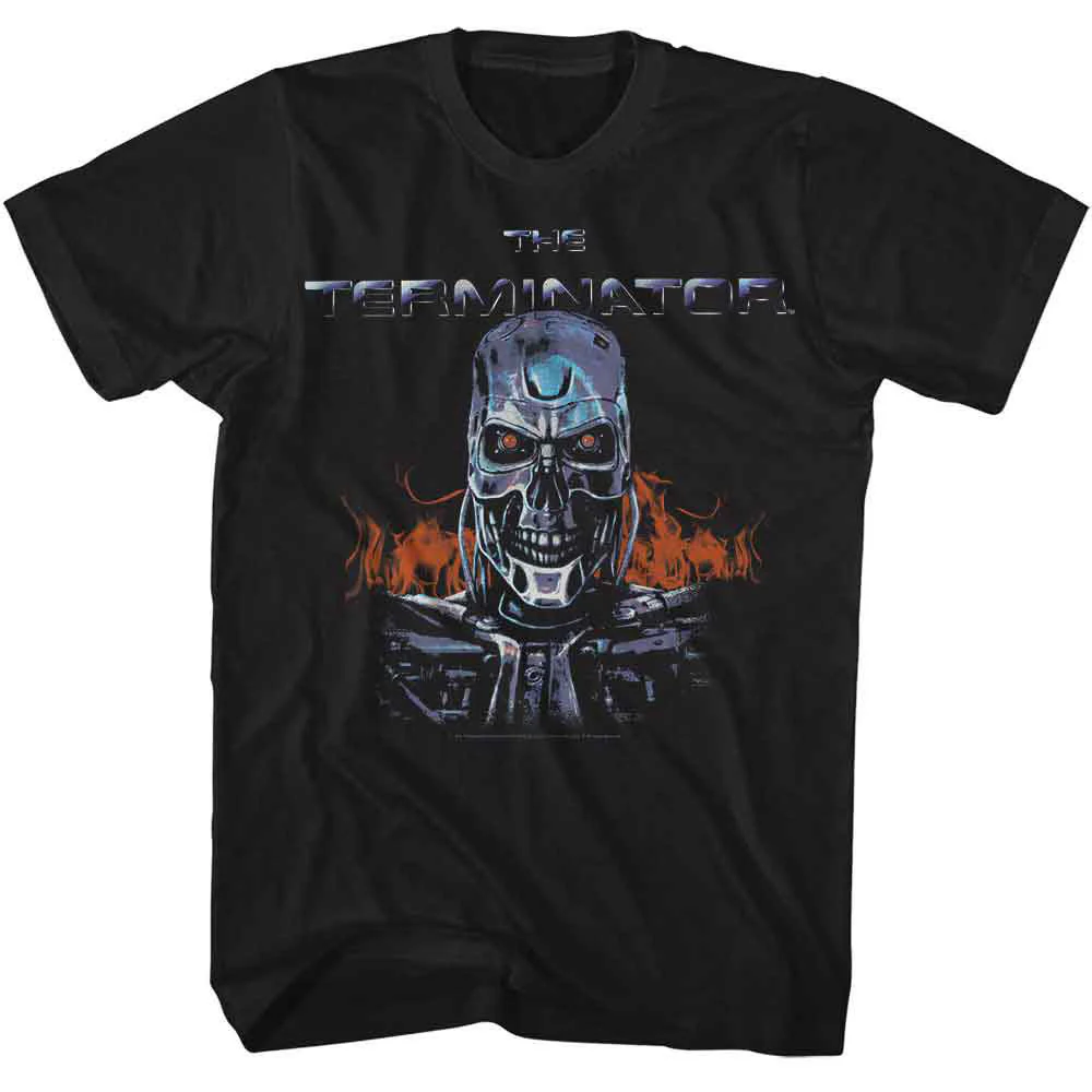 Terminator Terminator Flames T-shirt