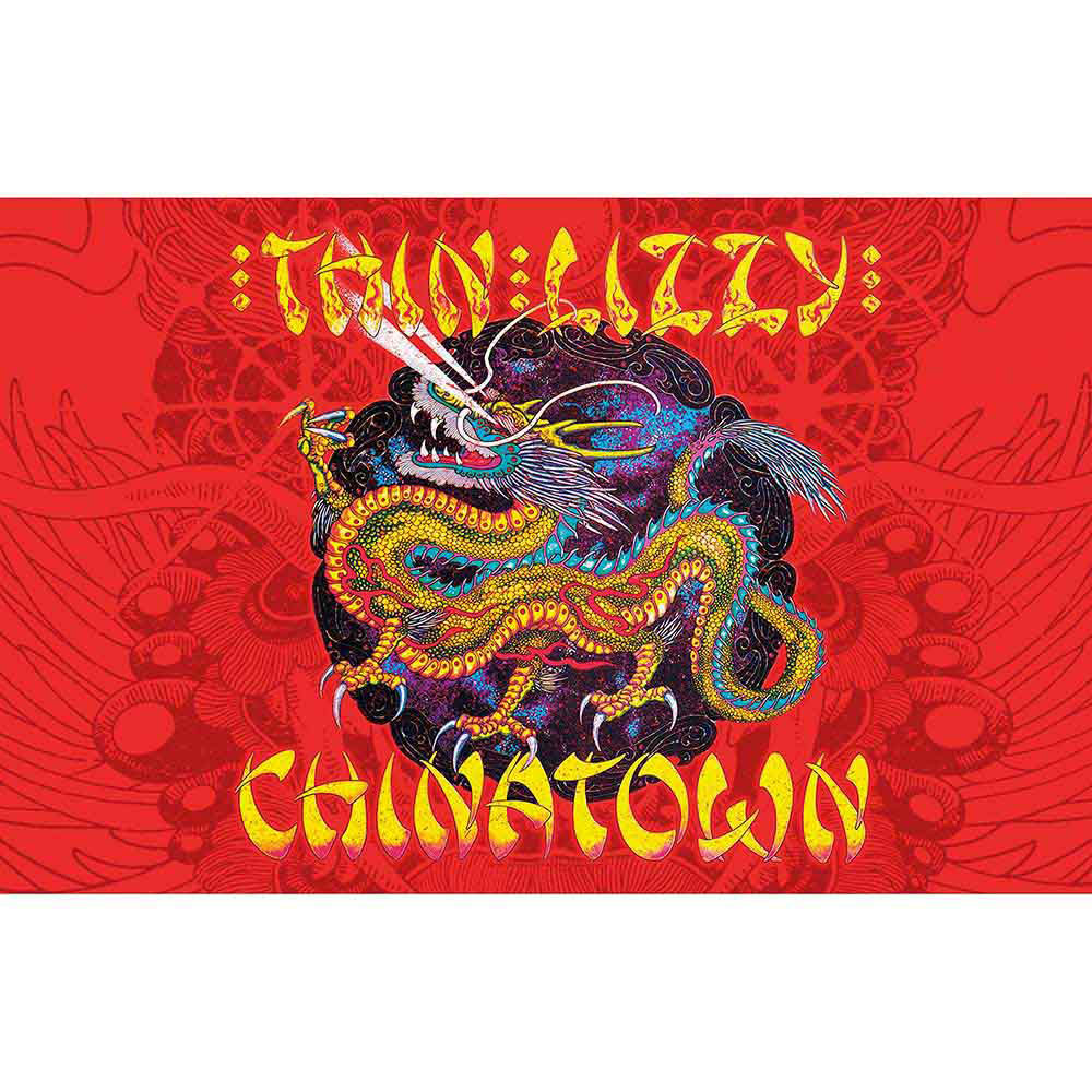 Thin Lizzy Chinatown Poster Flag