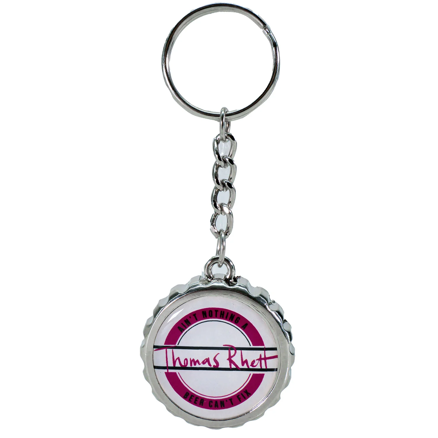 Thomas Rhett Ain't Nothing A Beer Can't Fix Metal Key Chain