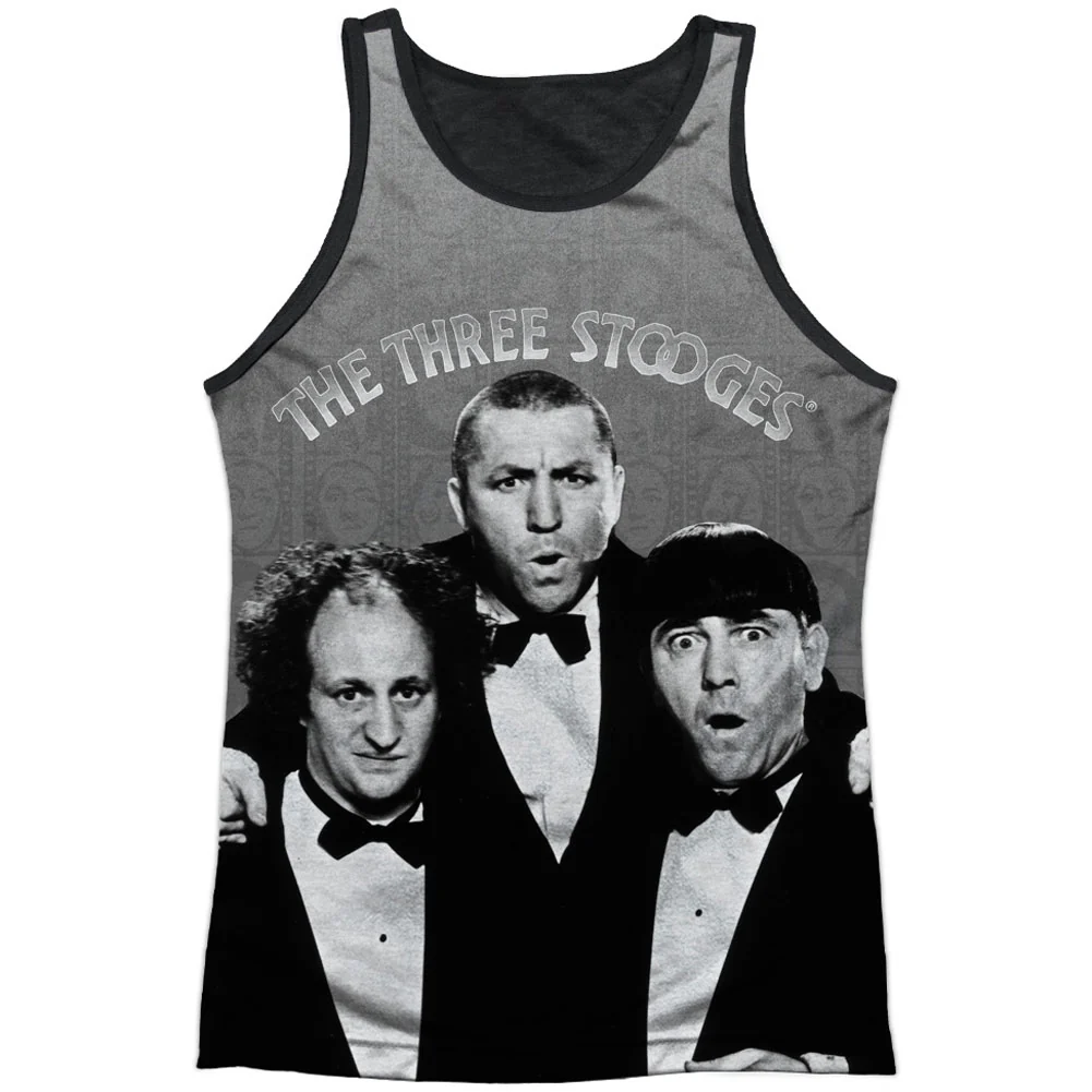 Three Stooges Classy Fellas Black Back Mens Tank