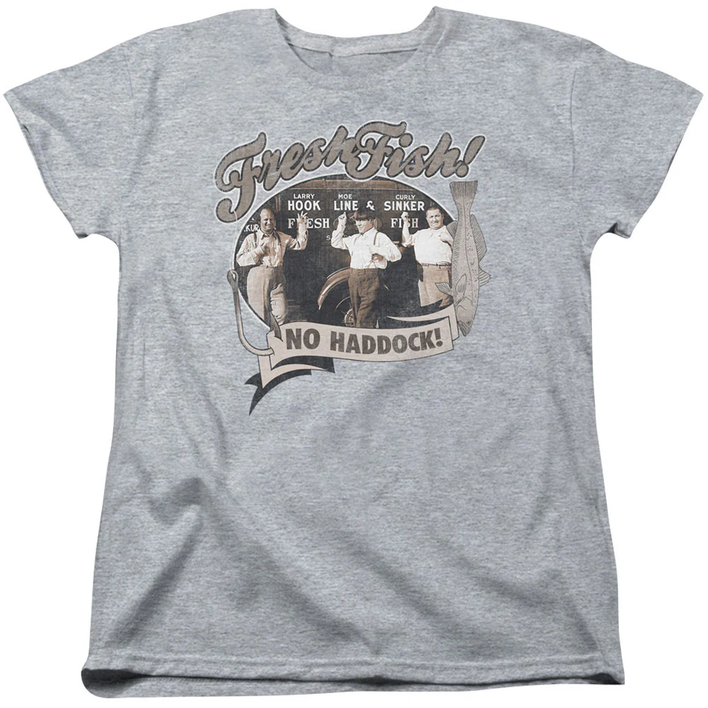 Three Stooges Fresh Fish Womens T-shirt