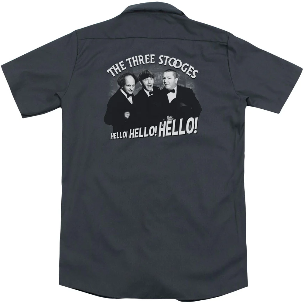 Three Stooges Hello Again(Back Print) Workshirt - Image 2