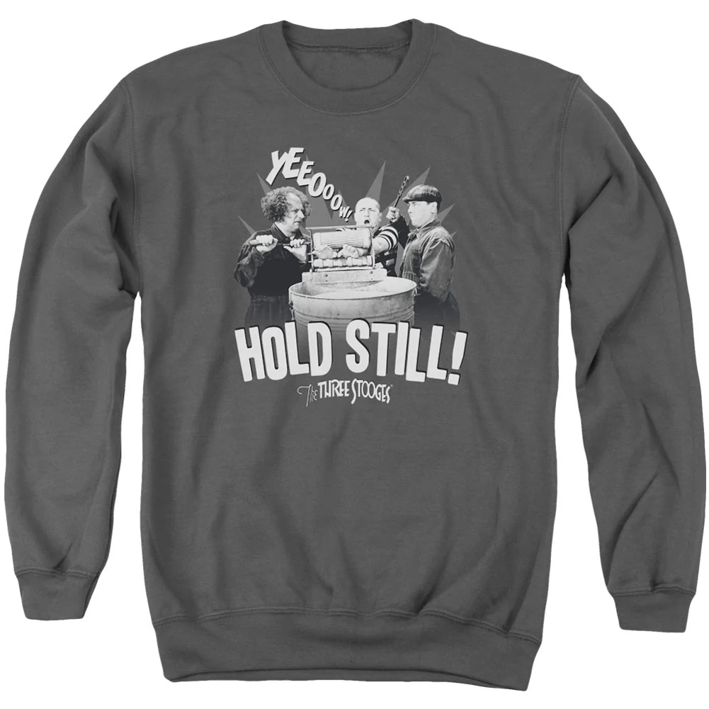 Three Stooges Hold Still Adult Sweatshirt