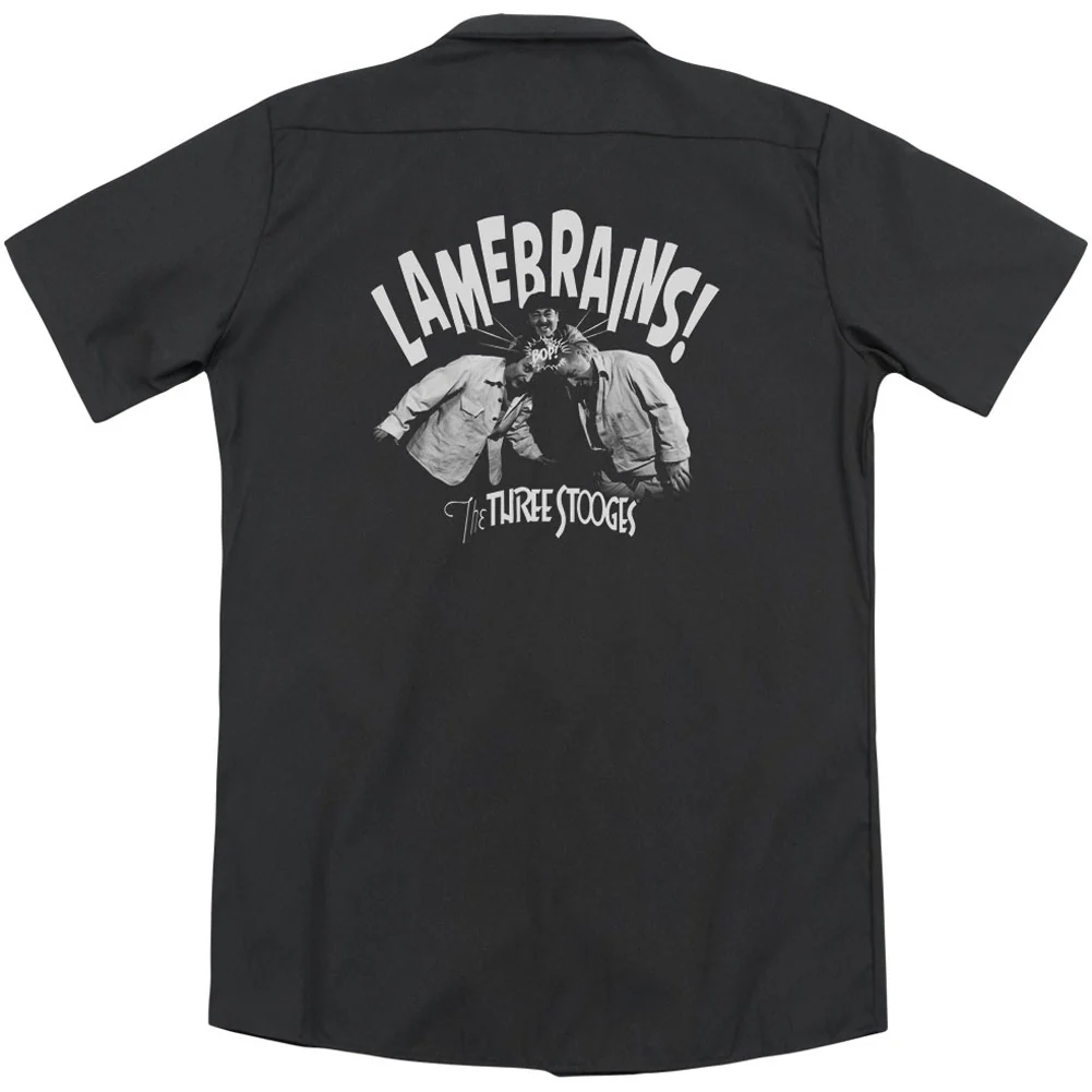 Three Stooges Lamebrains(Back Print) Workshirt - Image 2