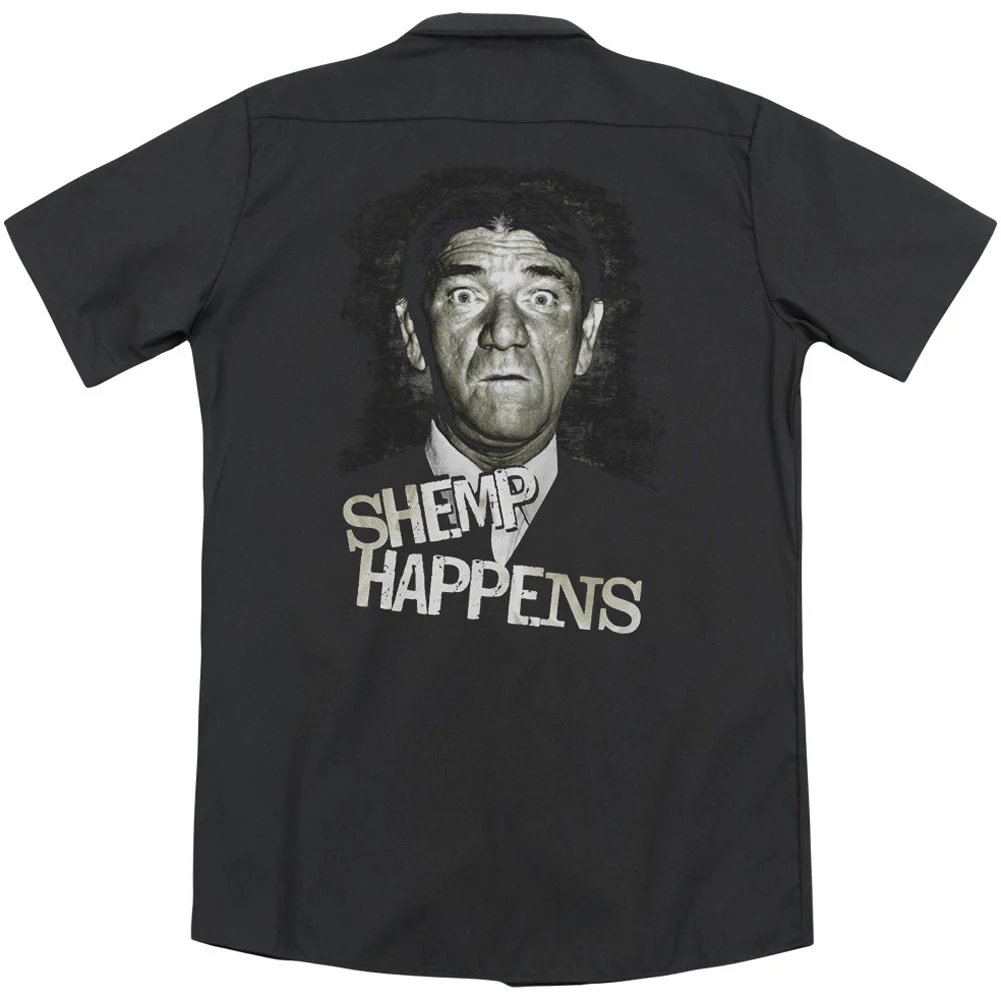 Three Stooges Shemp Happens (Back Print) Workshirt - Image 2