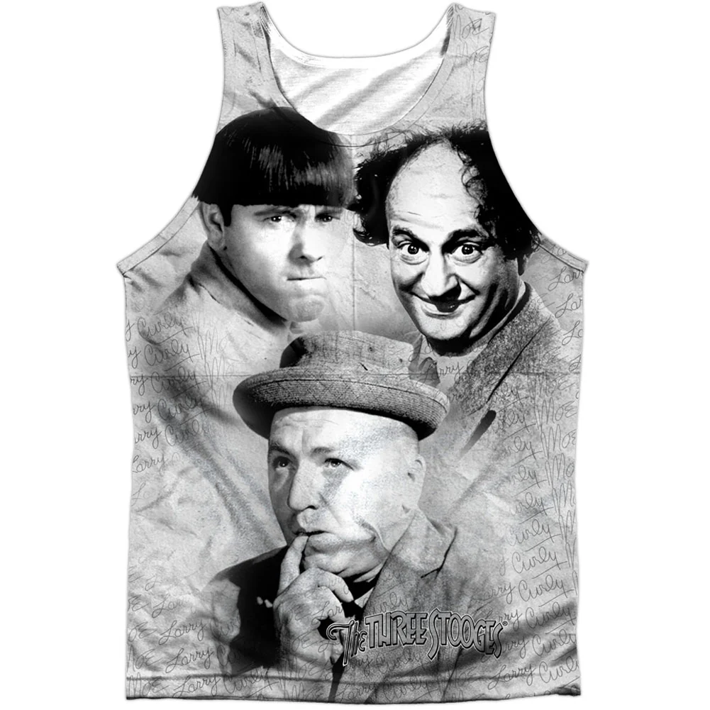 Three Stooges Signature 100% Poly Mens Tank