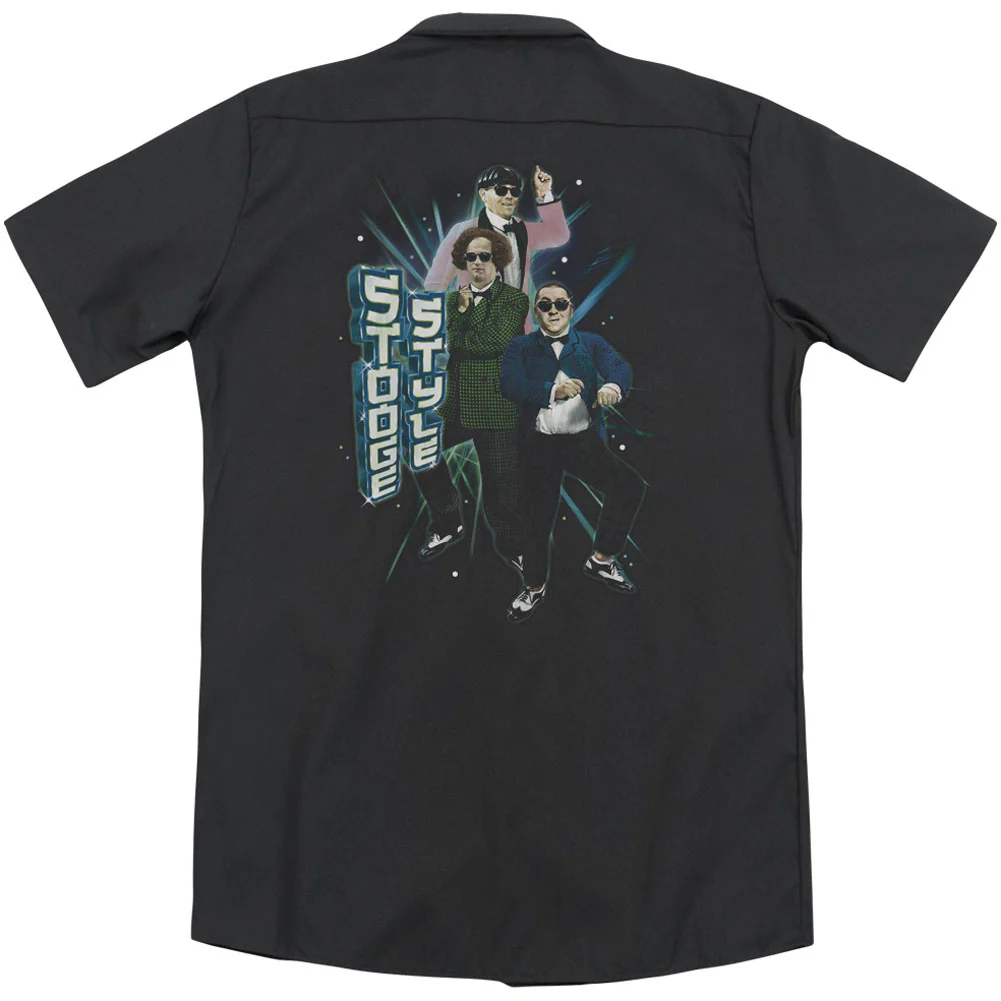 Three Stooges Stooge Style (Back Print) Workshirt - Image 2