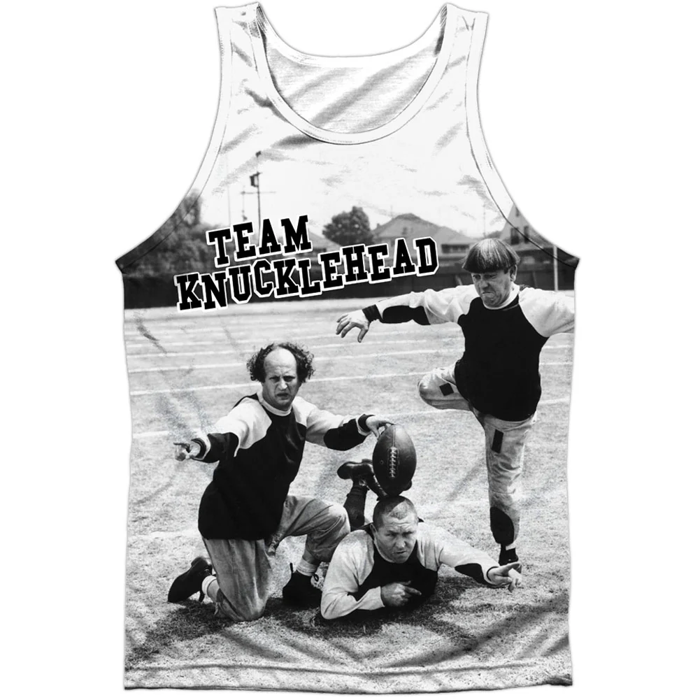 Three Stooges Team Knucklehead 100% Poly Front/Back Print Mens Tank