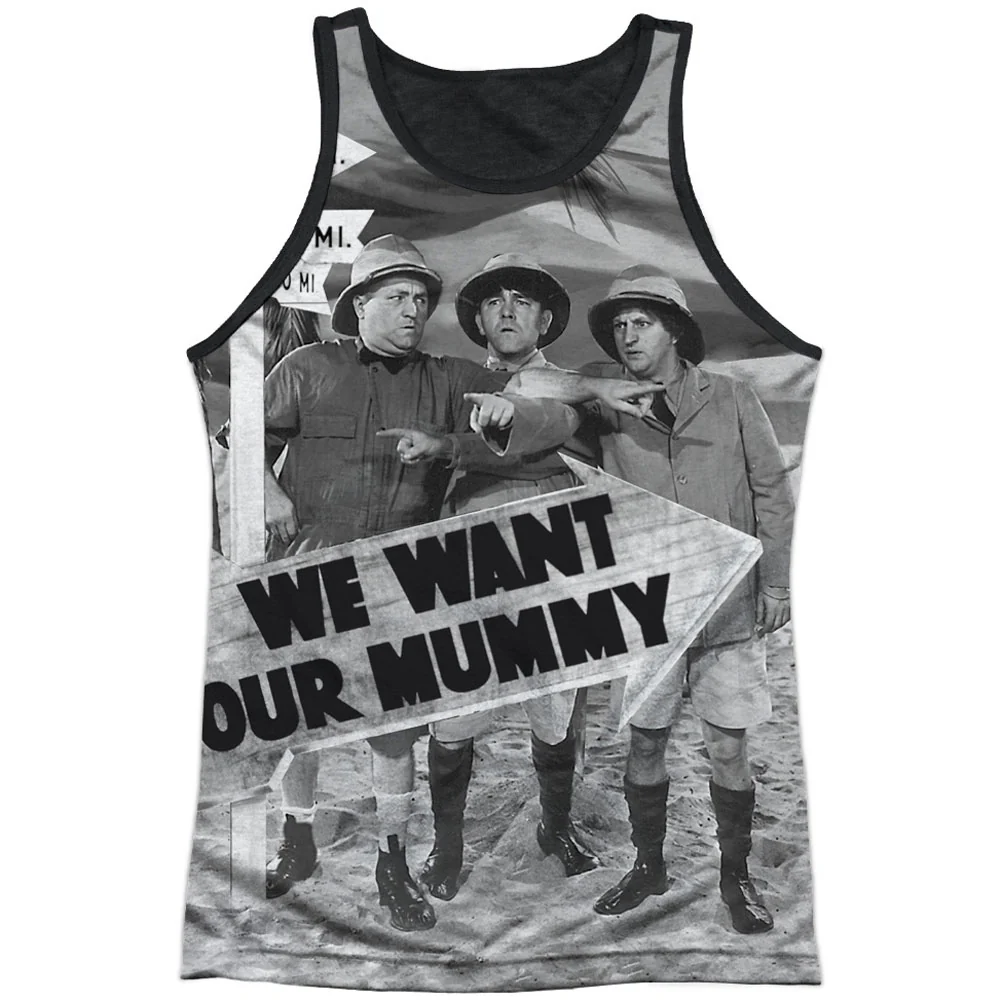 Three Stooges Tunis 1500 Black Back Mens Tank