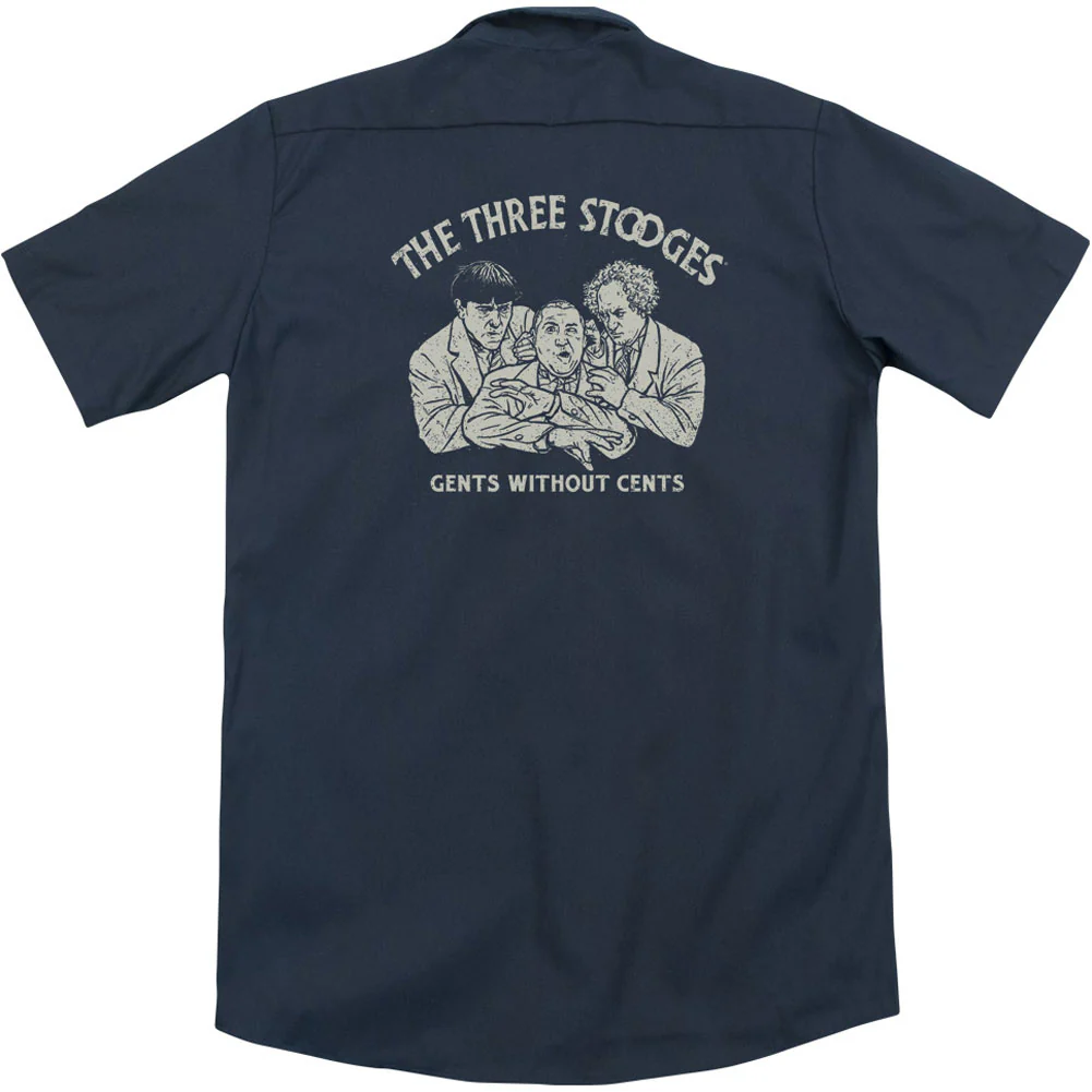 Three Stooges Without Cents (Back Print) Workshirt - Image 2