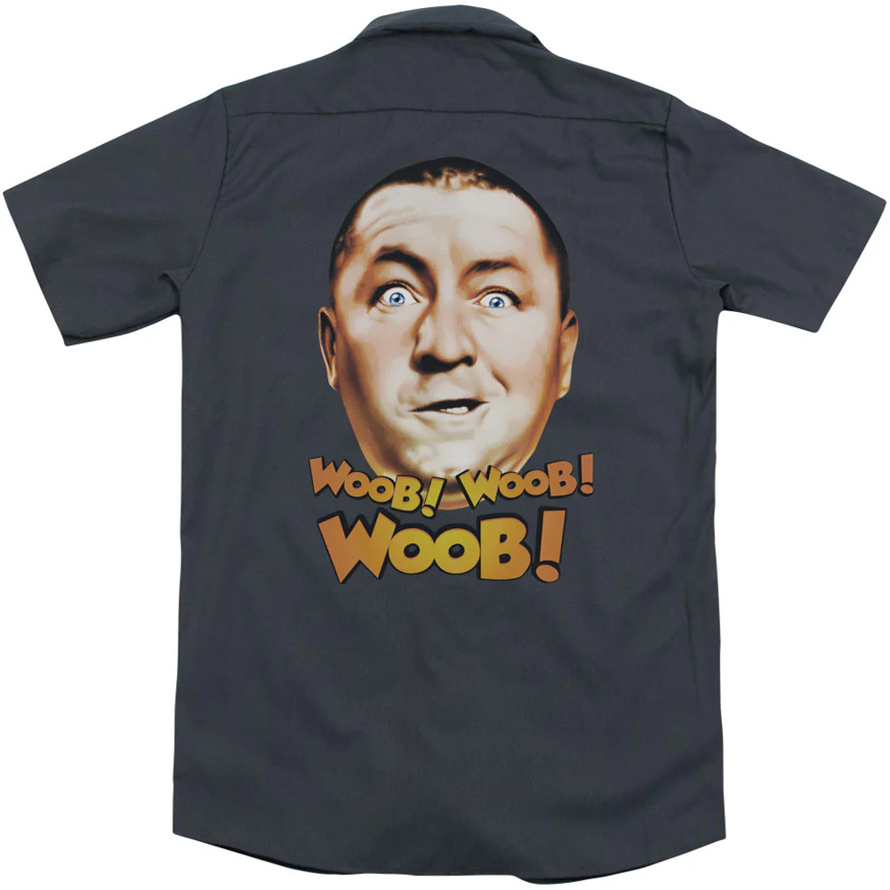 Three Stooges Woob Woob Woob(Back Print) Workshirt - Image 2
