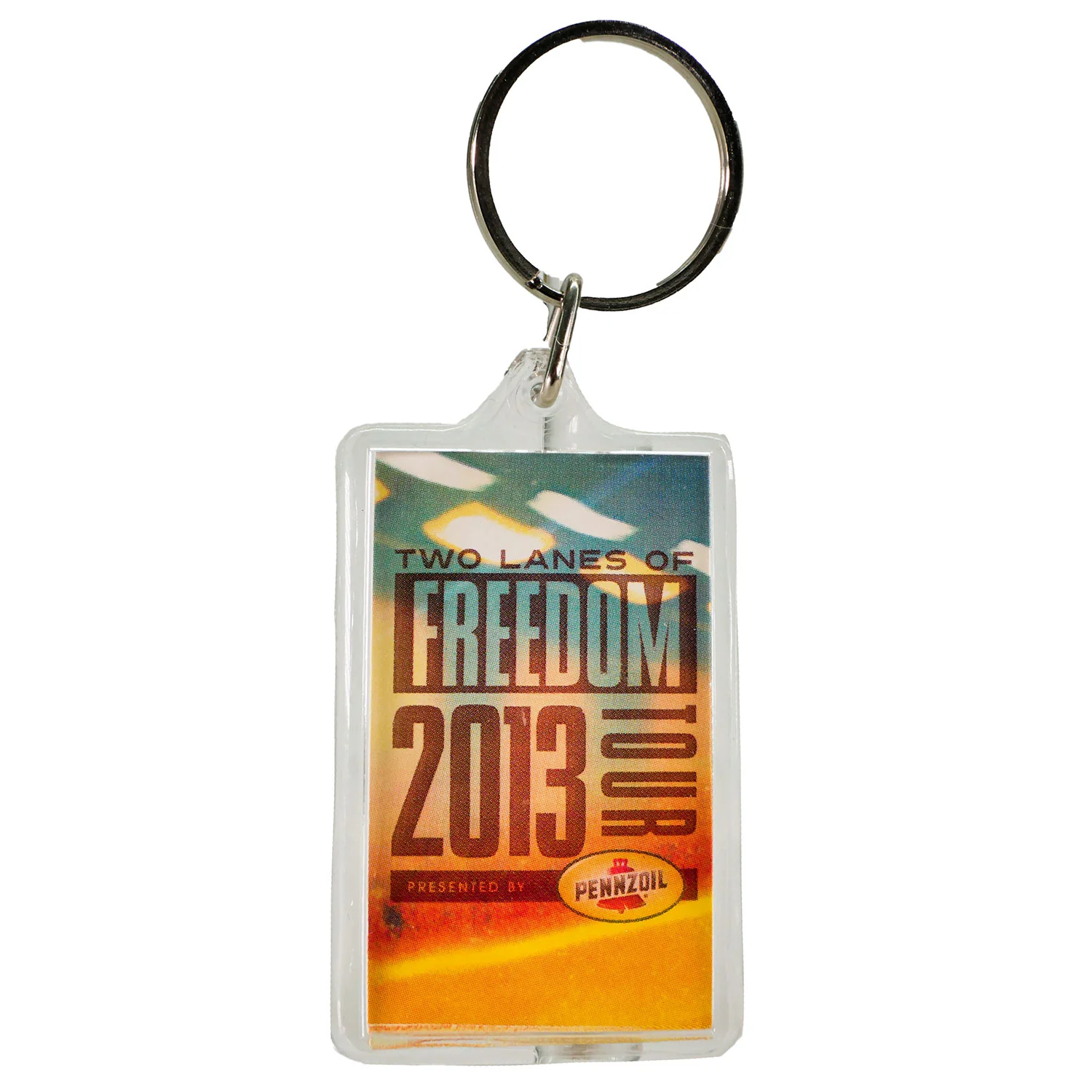 Tim Mcgraw Two Lanes Of Freedom Plastic Key Chain