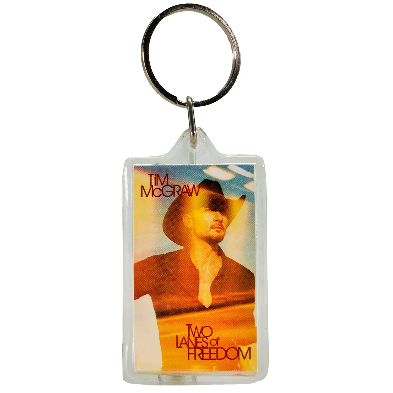 Tim Mcgraw Two Lanes Of Freedom Plastic Key Chain - Image 2