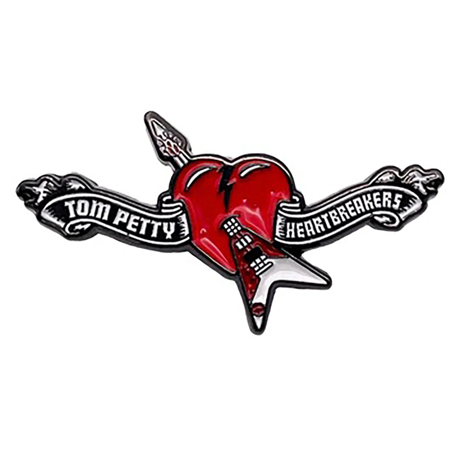 Tom Petty Modern Logo Pewter Pin Badge - Image 3