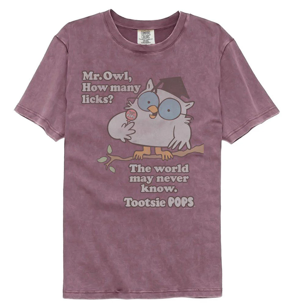 Tootsie Roll Tootsie Pops How Many Licks Comfort Color T-shirt