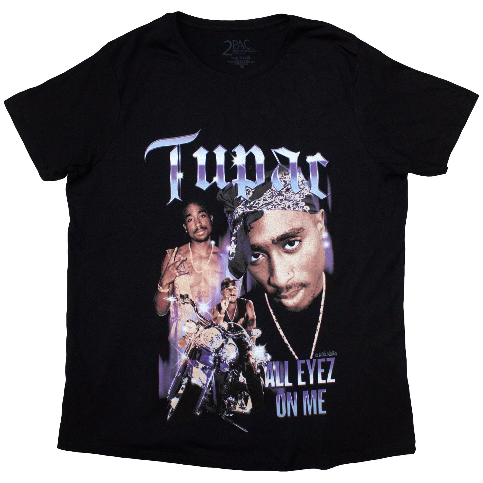 Tupac All Eyez Blue Homage T-shirt