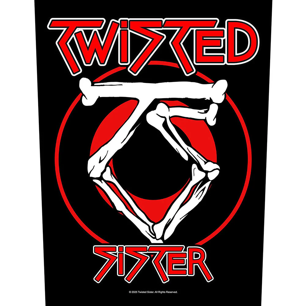 Twisted Sister Circular Logo Back Patch