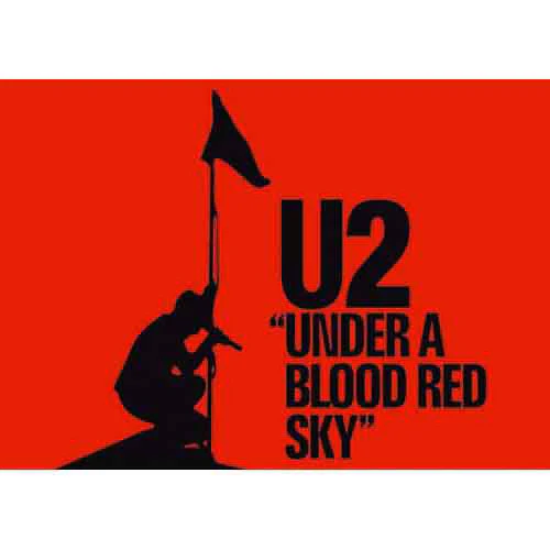 U2 Under A Blood Red Sky Post Card