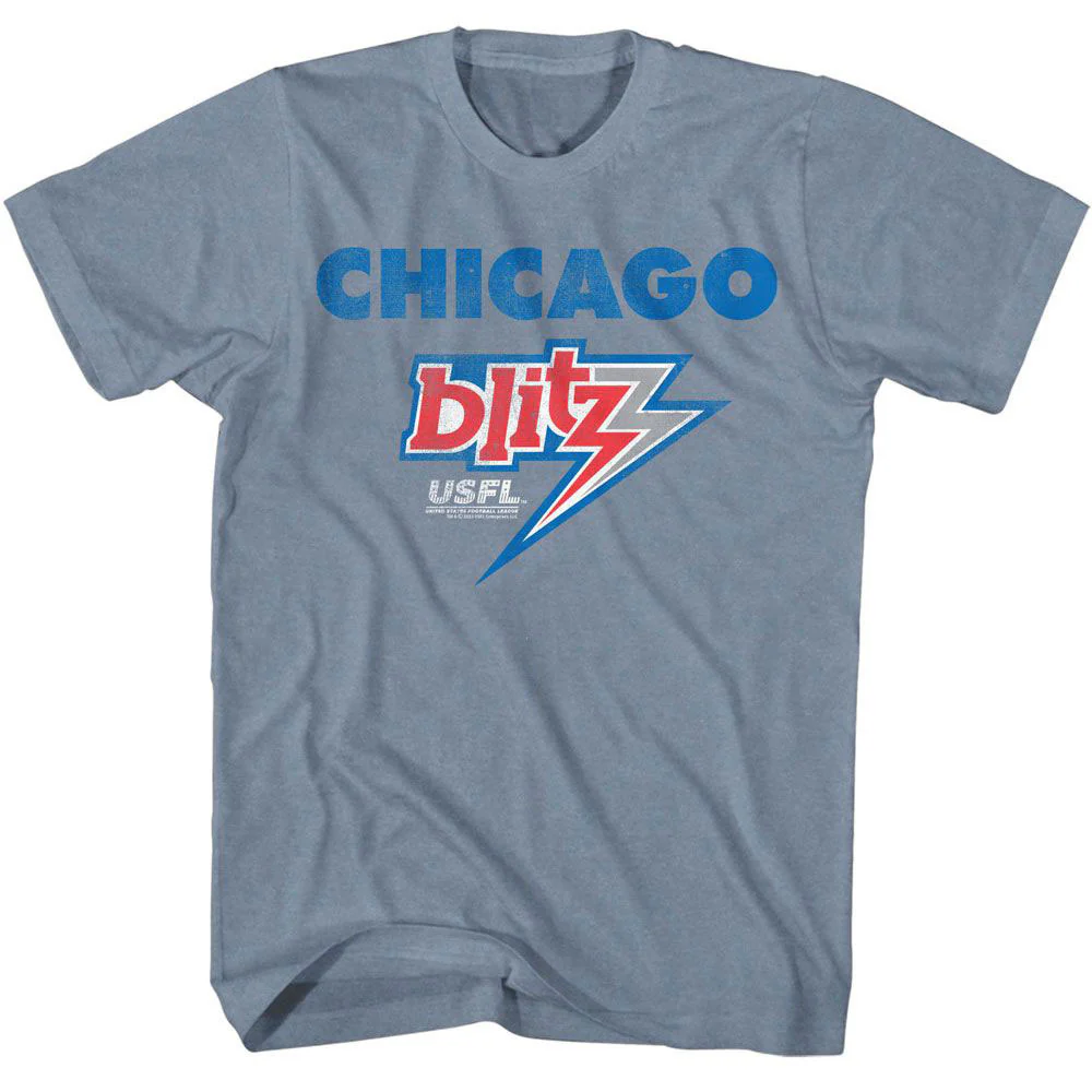 USFL Usfl Chicago Blitz T-shirt