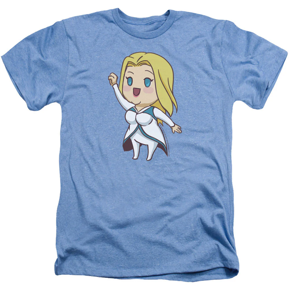 Valiant Faith Chibi Adult Heather 40% Poly T-shirt