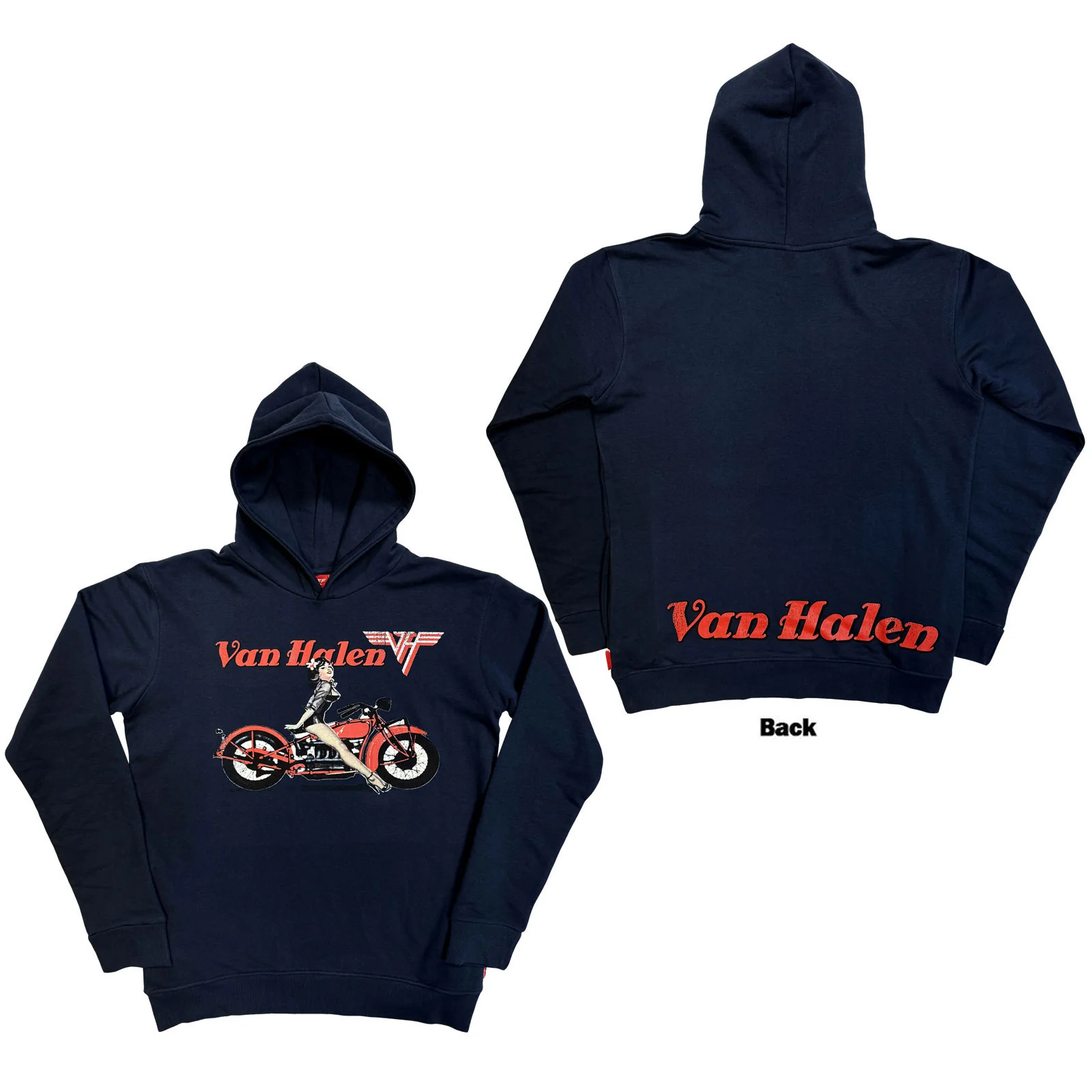 Van Halen Pinup Motorcycle Hooded Sweatshirt