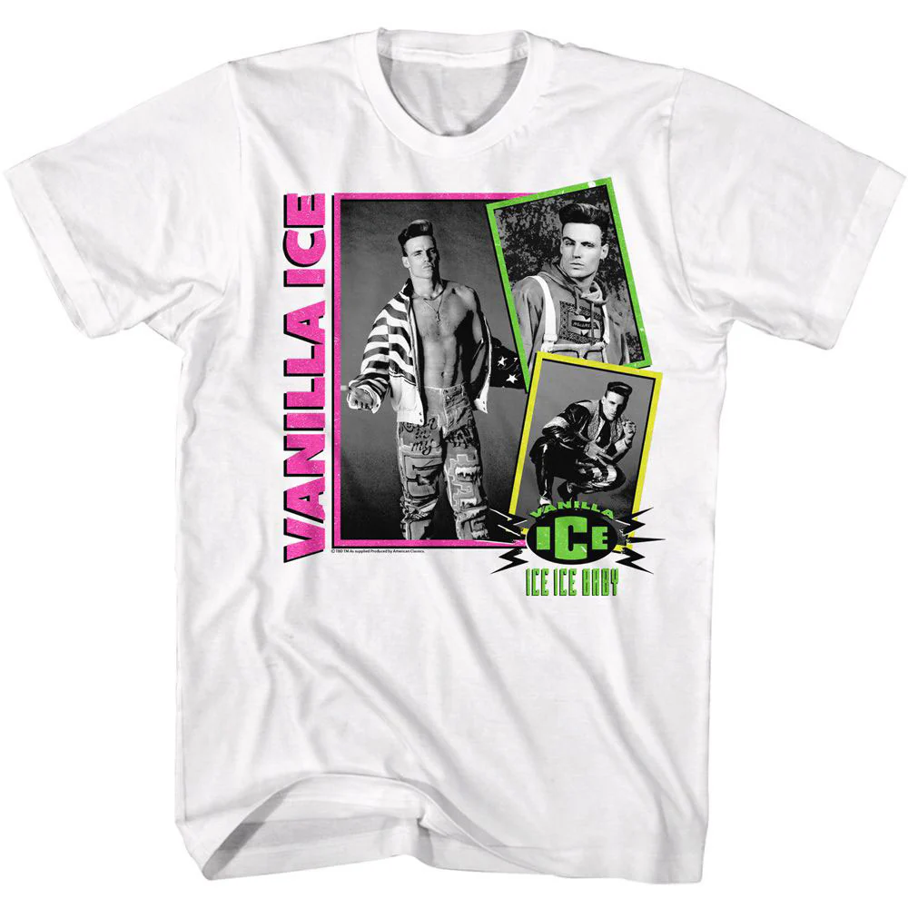 Vanilla Ice Vanilla Ice Neon Collage T-shirt