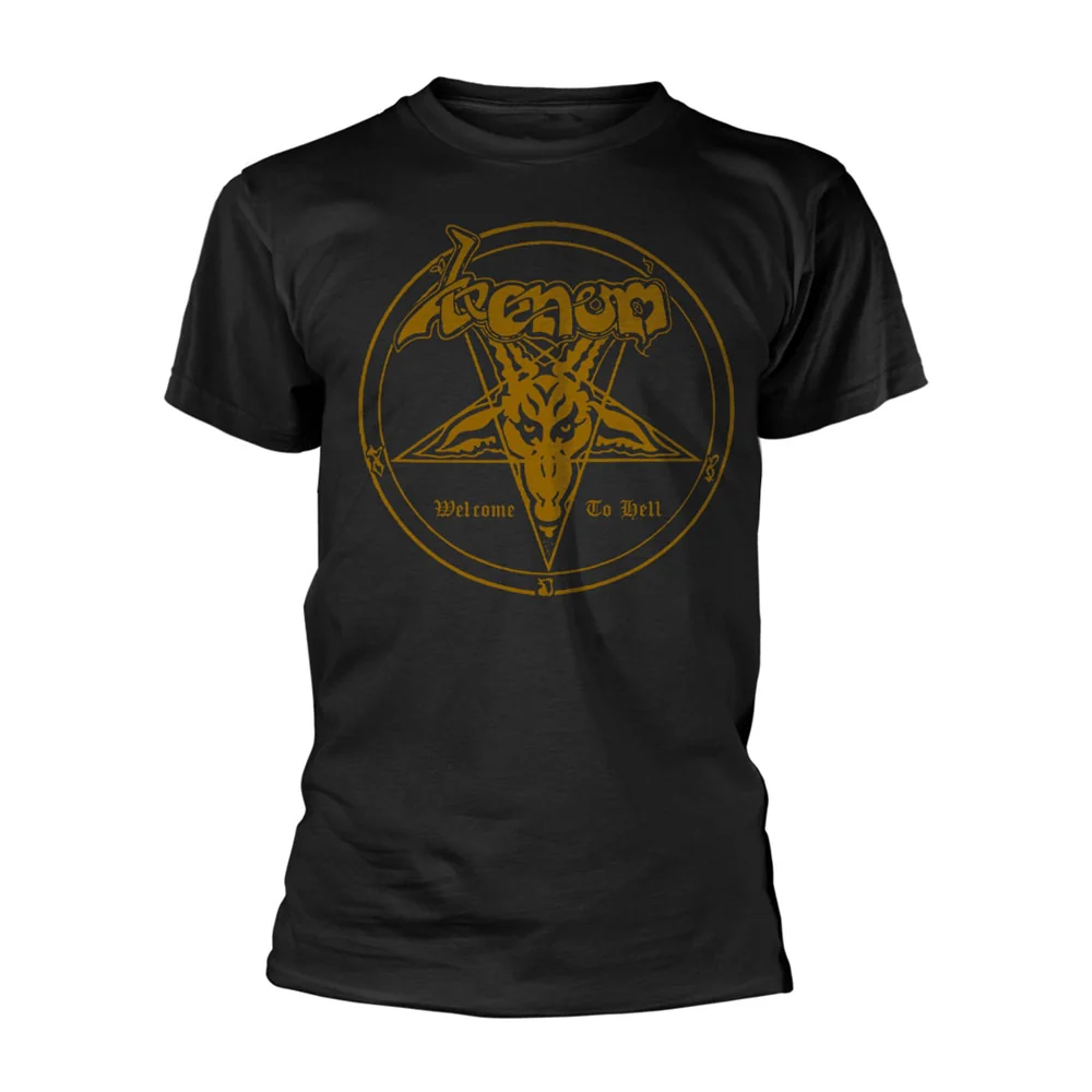Venom Welcome To Hell (gold) T-shirt