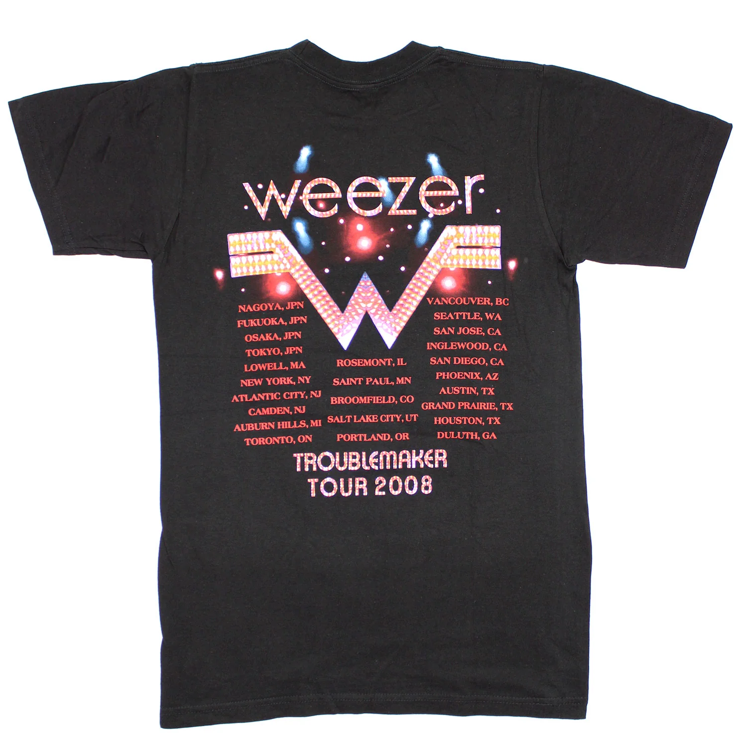 Weezer Troublemaker 2008 World Tour T-shirt - Image 2