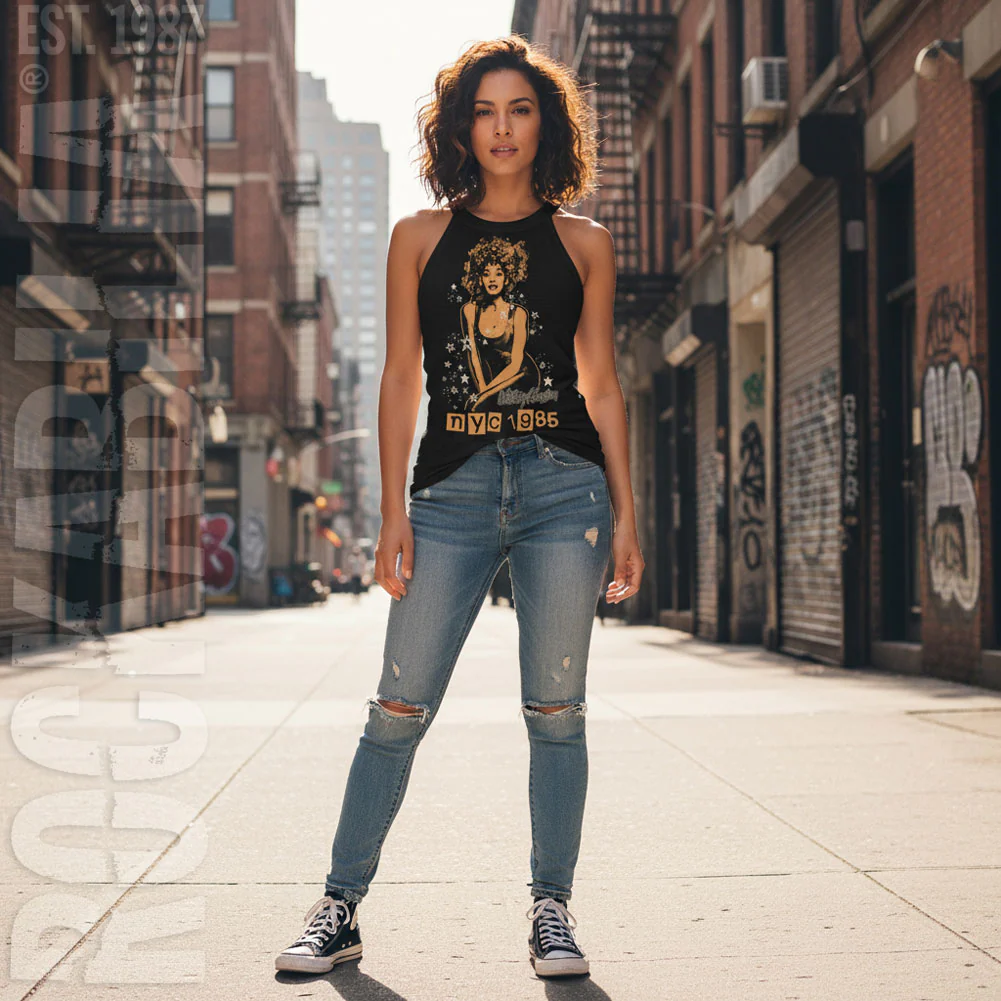 Whitney Houston Whitney 1985 Nyc Stars Womens Tank - Image 2