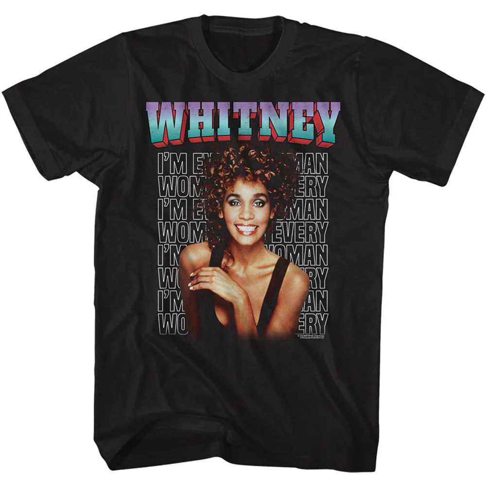 Whitney Houston Whitney Every Woman Stacked T-shirt