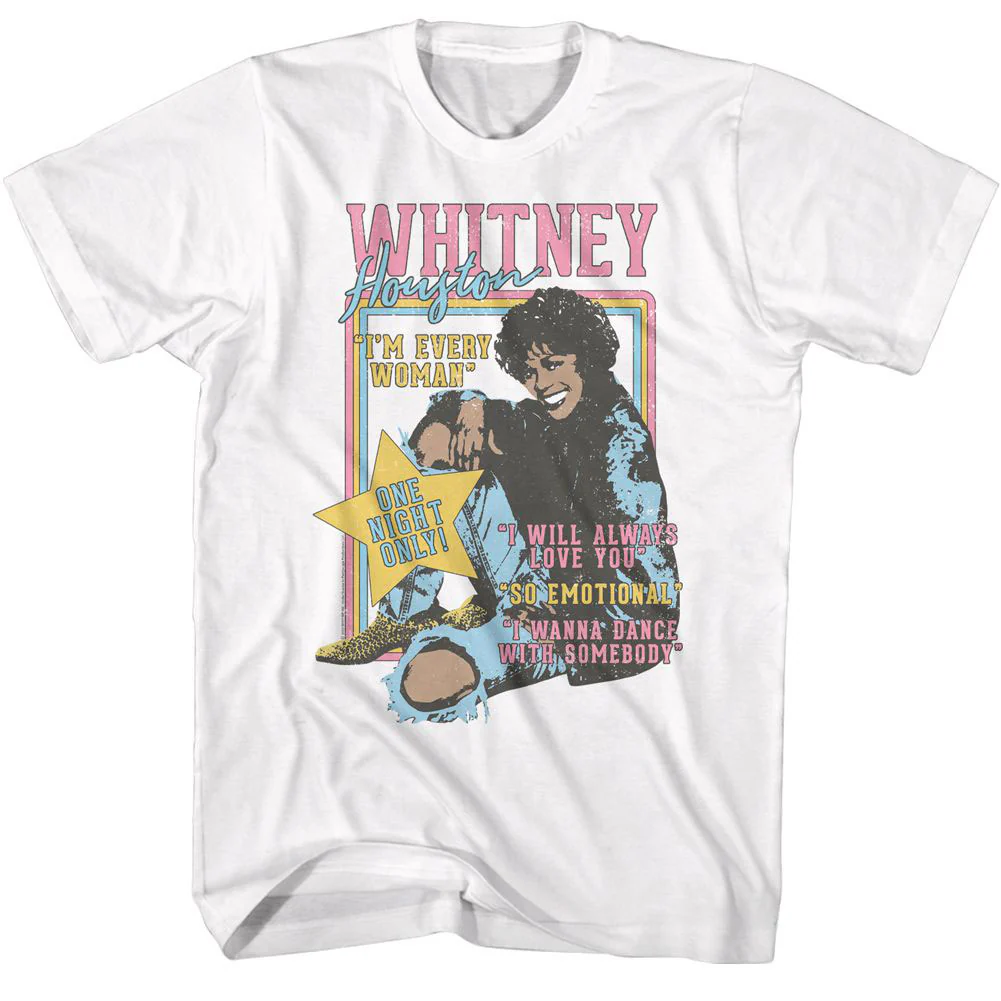 Whitney Houston Whitney Houston One Night Only T-shirt