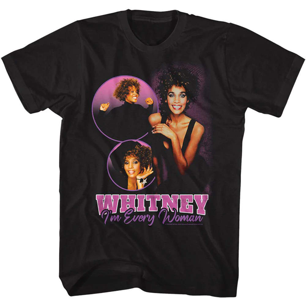Whitney Houston Whitney Im Every Woman Collage T-shirt