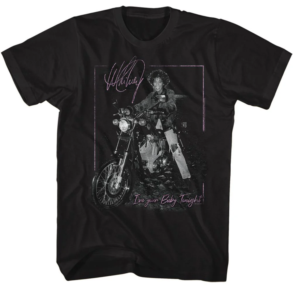 Whitney Houston Whitney-motorcycle T-shirt
