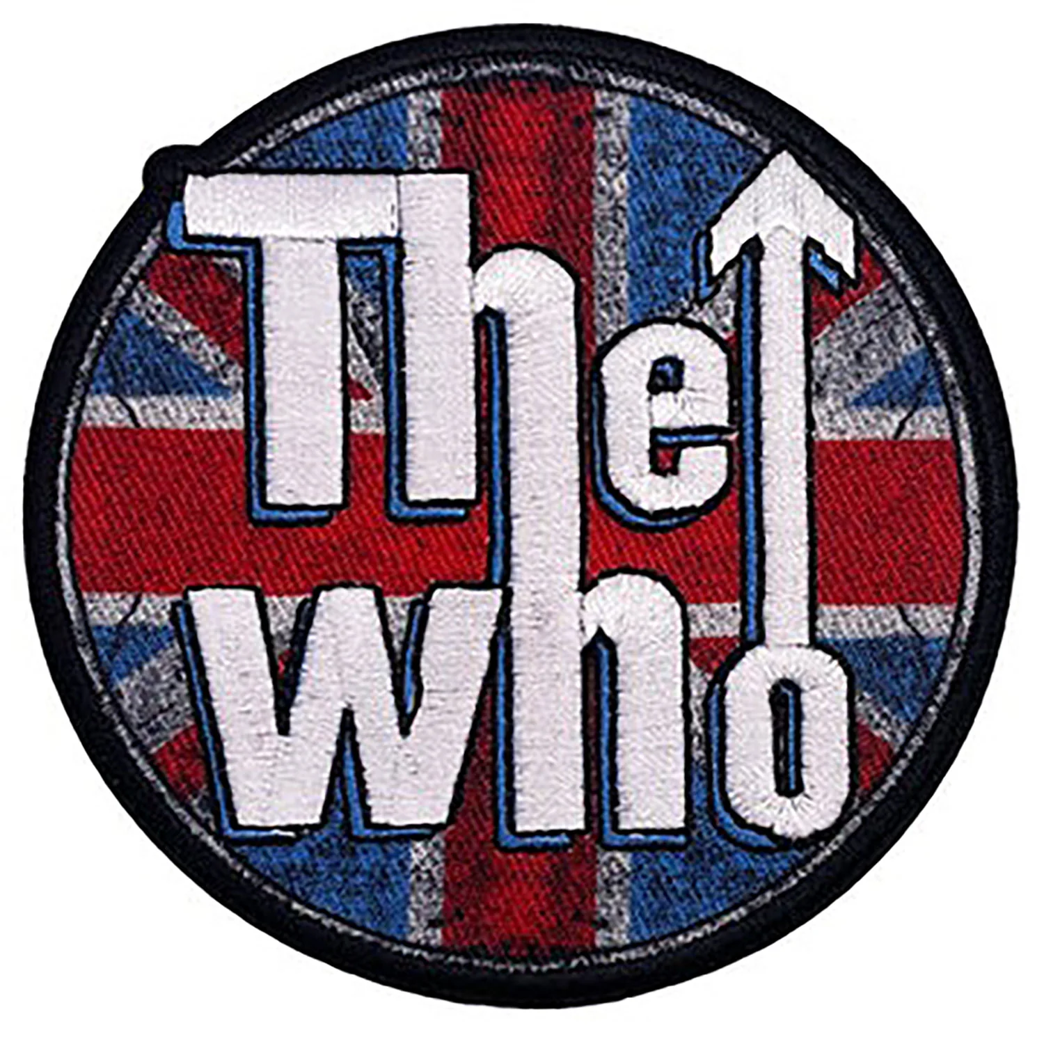 Who The Who Union Jack Logo Embroidered Patch