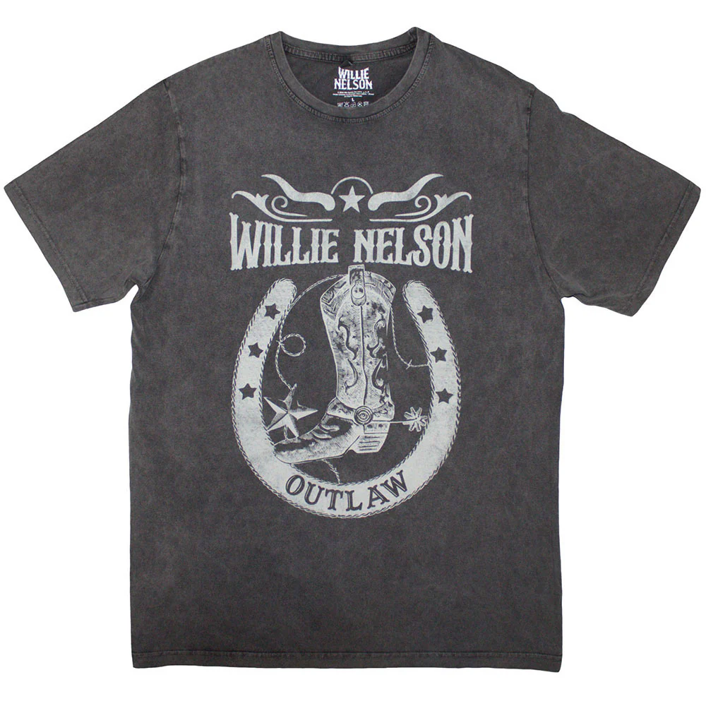 Willie Nelson Outlaw Stone Wash T-shirt