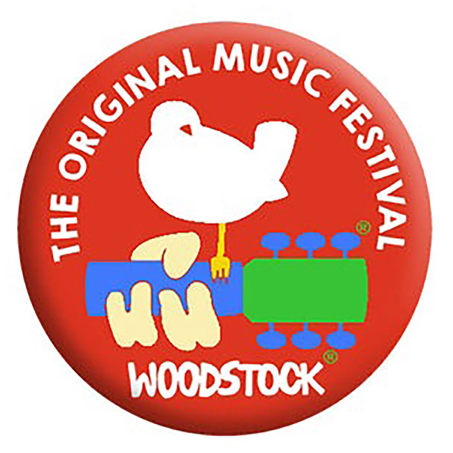 Woodstock Original Music Festival Button