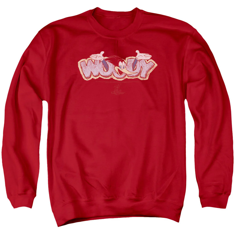 Woody Woodpecker Sketchy Bird Adult Sweatshirt