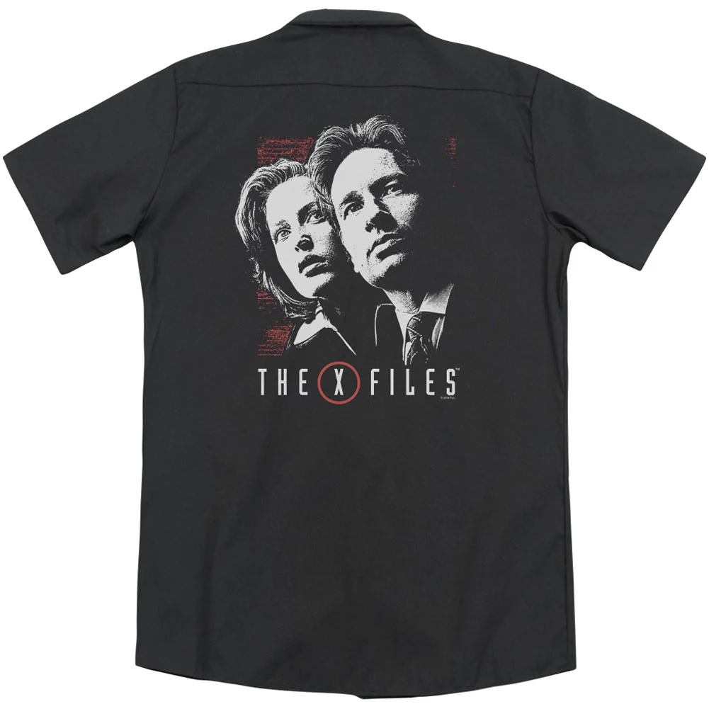 X Files Mulder & Scully(Back Print) Workshirt - Image 2