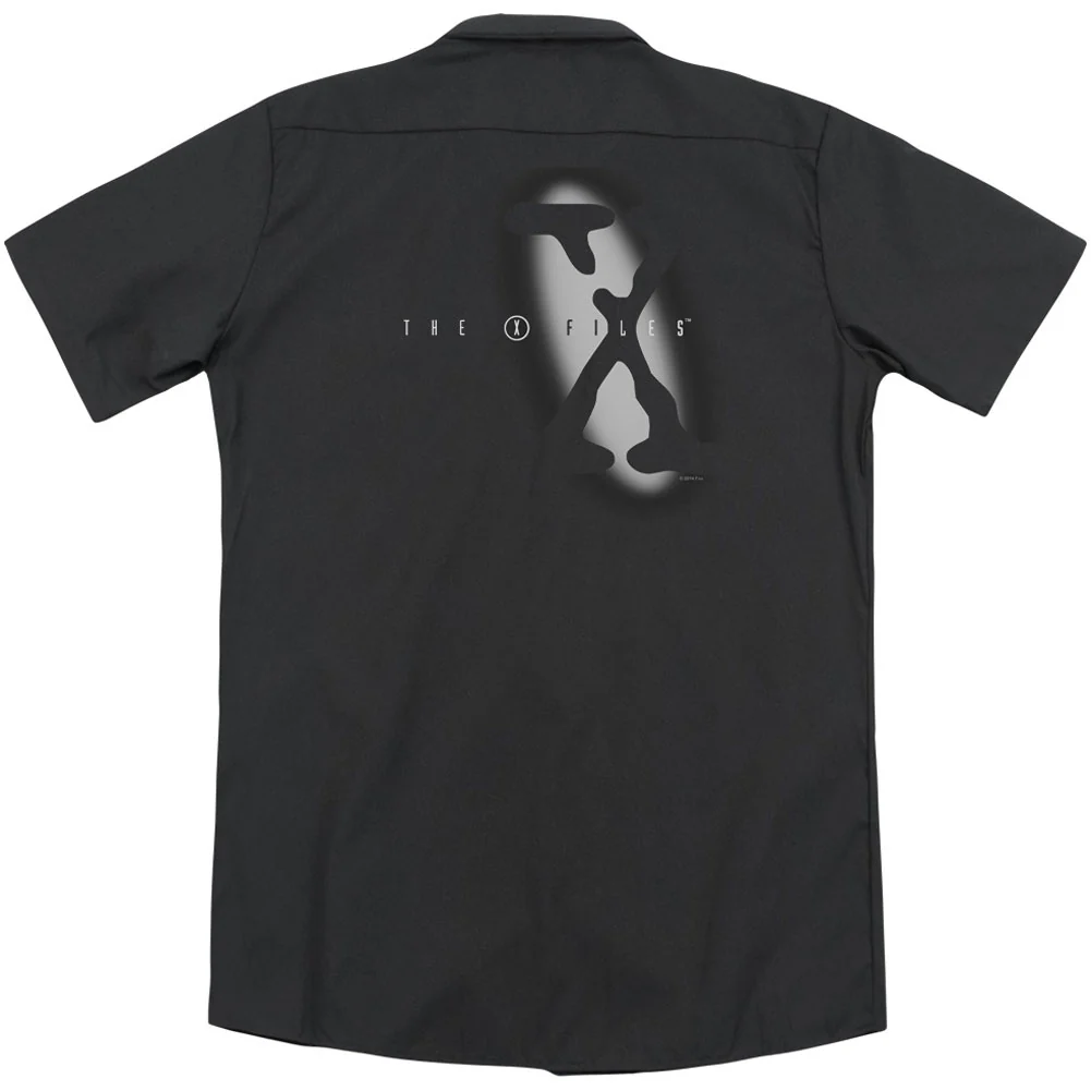X Files Spotlight Logo(Back Print) Workshirt - Image 2