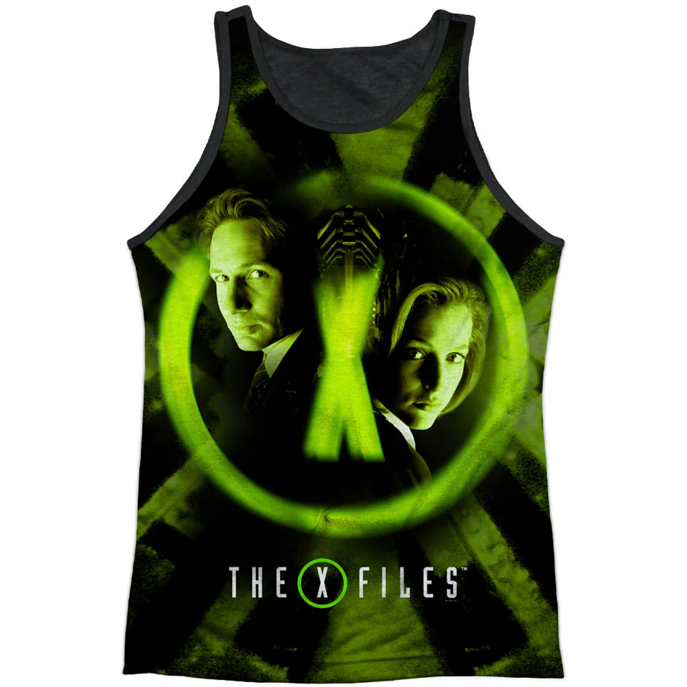 X Files Trust No One Black Back Mens Tank