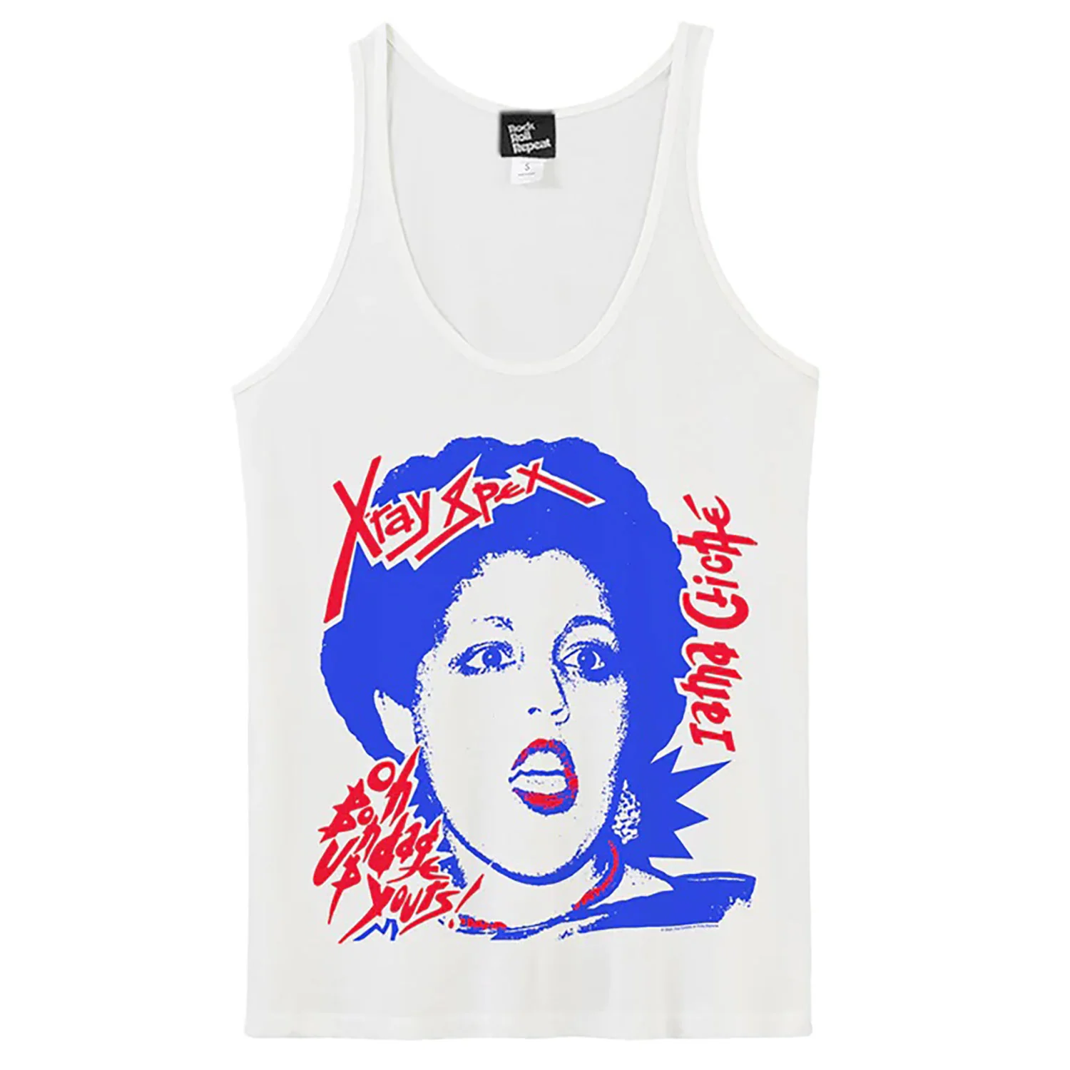 X-Ray Spex Dayglo Bondage Slinky Tank by Rock Roll Repeat Junior Top