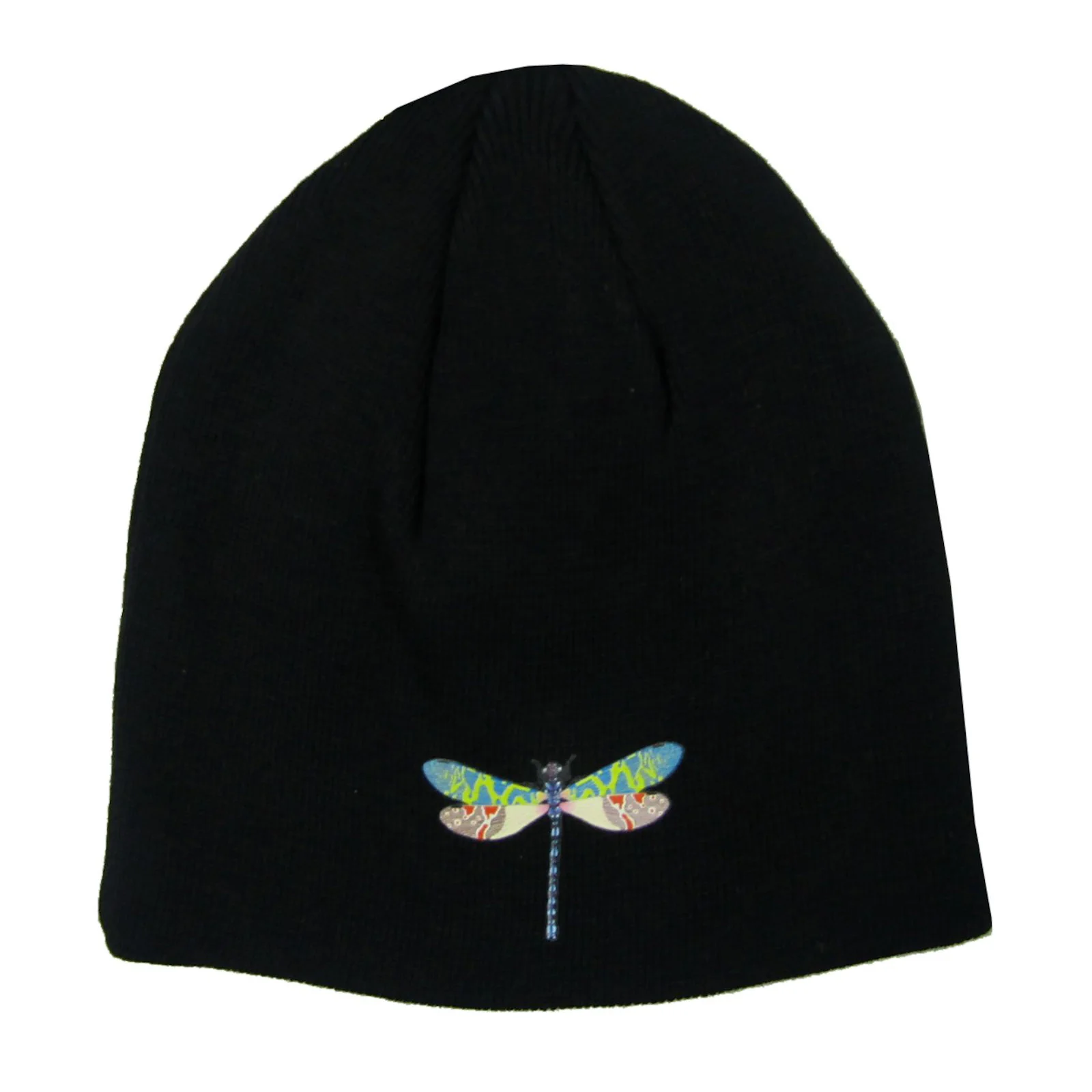 Yes Dragonfly Black Beanie Hat Beanie - Image 2