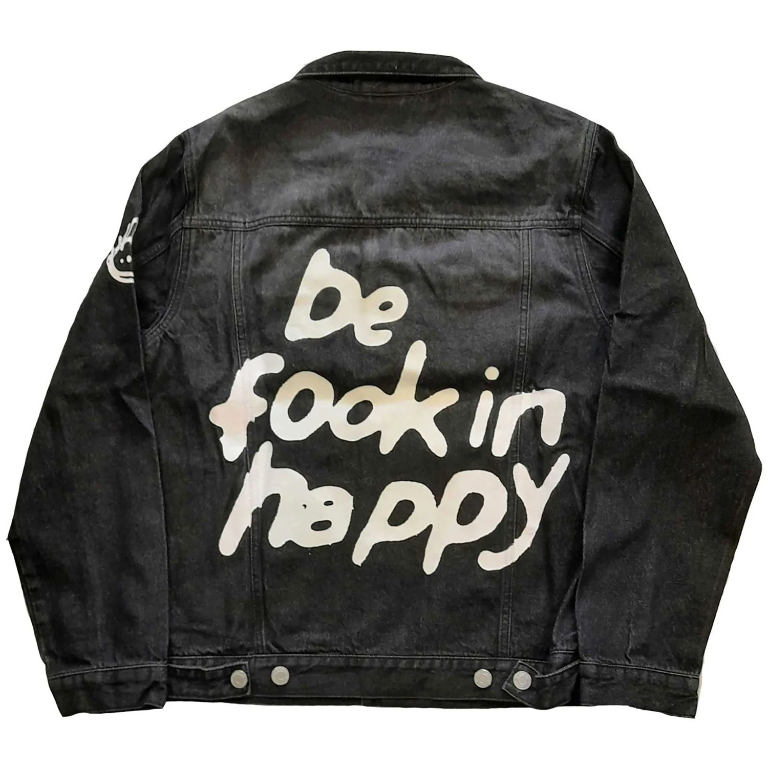 Yungblud Be Fooking Happy Denim Jacket - Image 2